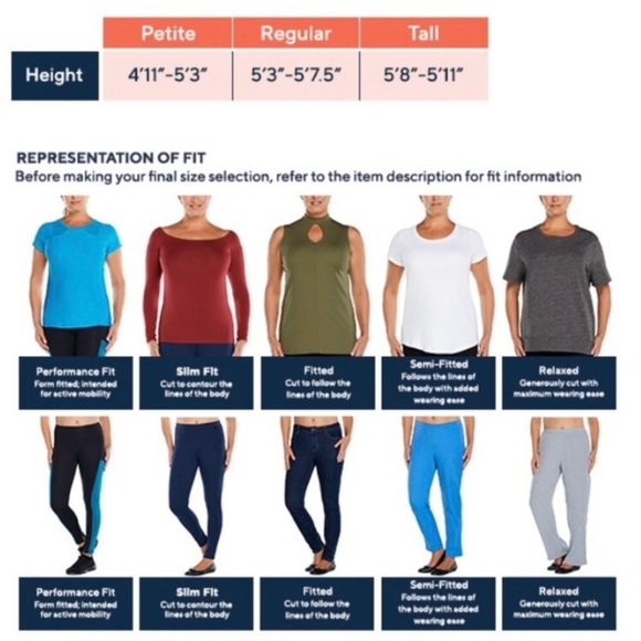 📣 SIZE STYLE FIT CHARTS FOR ONLINE SHOPPING (1 of 2) - Picture 13 of 16